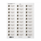 German Shepherd Puppy Dog Cute Return Address Etiket (Full Sheet)