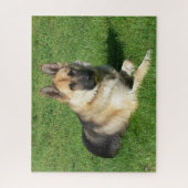 German Shepherd Puppy Dog Jigzaag Puzzle Legpuzzel (Verticaal)