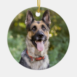 German Shepherd Puppy Dog Keramisch Ornament