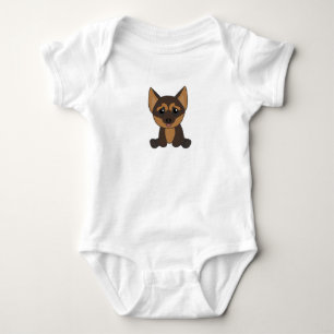 German Shepherd Puppy Dog Romper