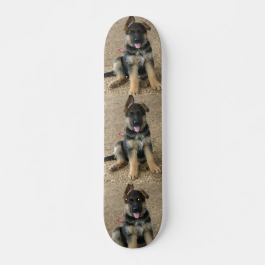 German Shepherd Puppy Dog Skateboard (Voorkant)