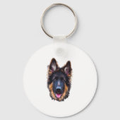 German Shepherd Puppy Dog Sleutelhanger (Voorkant)