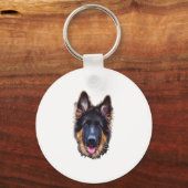 German Shepherd Puppy Dog Sleutelhanger (Voorkant)