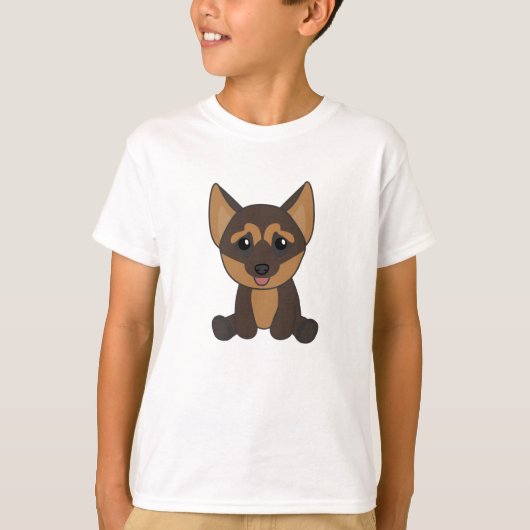 German Shepherd Puppy Dog T-shirt (Voorkant)