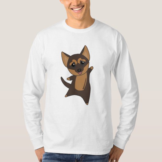 German Shepherd Puppy Dog T-shirt (Voorkant)
