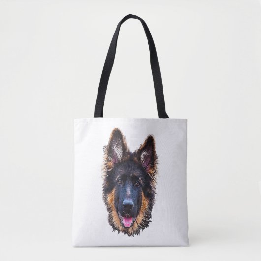 German Shepherd Puppy Dog Tote Bag (Voorkant)