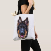 German Shepherd Puppy Dog Tote Bag (Dichtbij)