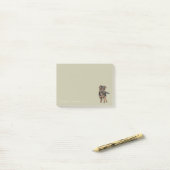 German Shepherd Puppy Drawing Post-it® Notes (Op bureau)