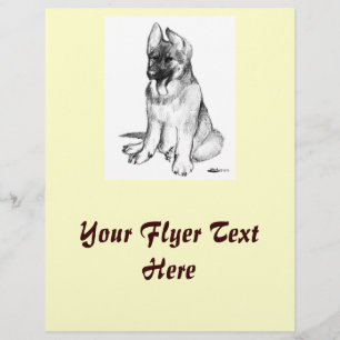 German Shepherd Puppy Flyer