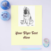 German Shepherd Puppy Flyer (Enkel)