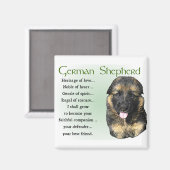 German Shepherd Puppy Gifts Magneet (Voorkant / Achterkant)