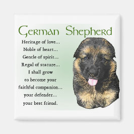 German Shepherd Puppy Gifts Magneet