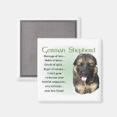 German Shepherd Puppy Gifts Magneet (Voorkant / Achterkant)