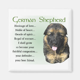 German Shepherd Puppy Gifts Magneet