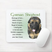 German Shepherd Puppy Gifts Muismat (Met muis)
