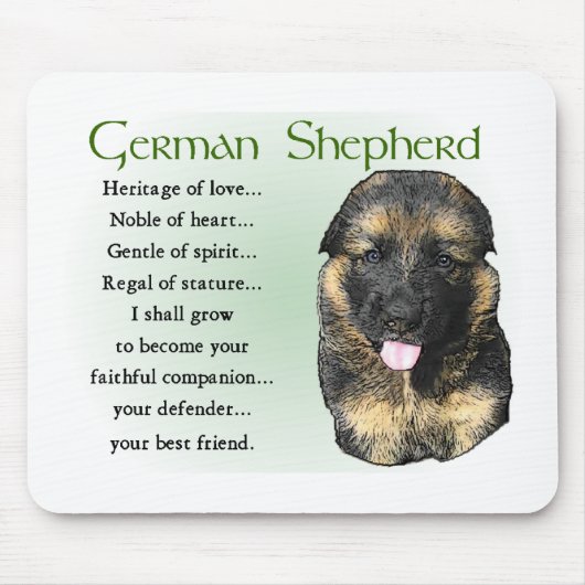 German Shepherd Puppy Gifts Muismat (Voorkant)