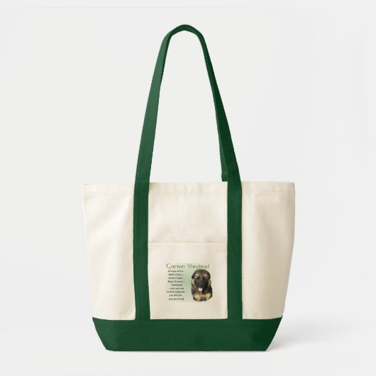 German Shepherd Puppy Gifts Tote Bag (Voorkant)