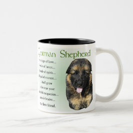 German Shepherd Puppy Gifts Tweekleurige Koffiemok