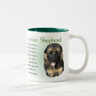 German Shepherd Puppy Gifts Tweekleurige Koffiemok