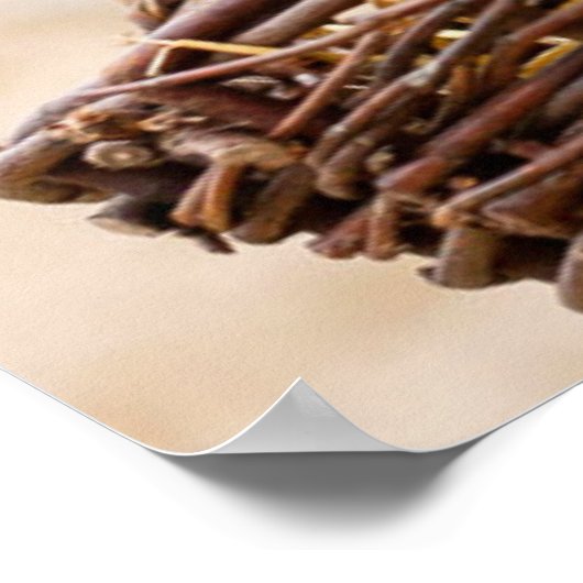 German Shepherd Puppy In Basket Poster (Hoek)