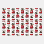 German Shepherd Puppy in Holiday Gift Bag Inpakpapier Vel (Voorkant 3)