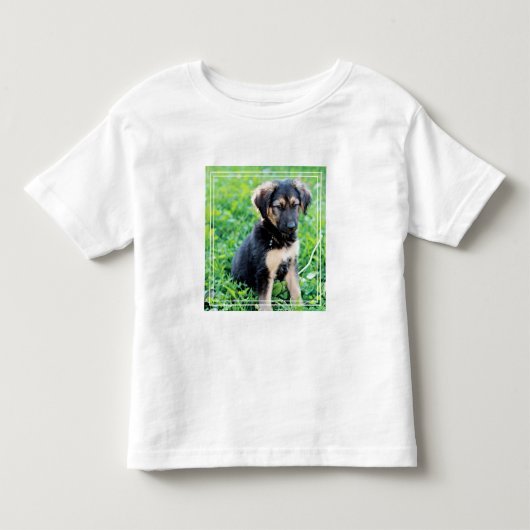 German Shepherd Puppy Kinder Shirts (Voorkant)