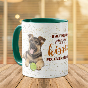 German Shepherd Puppy Kisses Fix Alles Mok