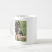 German Shepherd Puppy Koffiemok (Voorkant links)