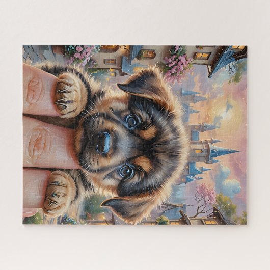 German Shepherd Puppy Legpuzzel (Horizontaal)