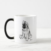 German Shepherd Puppy Magische Mok (Links)