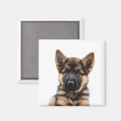 German Shepherd Puppy Magneet (Voorkant / Achterkant)