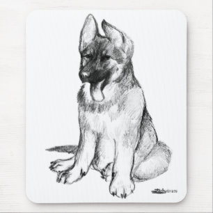 German Shepherd Puppy Muismat