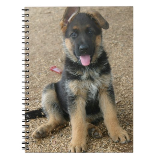 German Shepherd Puppy notebook Notitieboek (Voorkant)