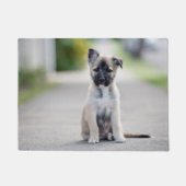 German Shepherd Puppy on Footpath Deurmat (Voorkant)