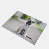 German Shepherd Puppy on Footpath Deurmat (Schuin)