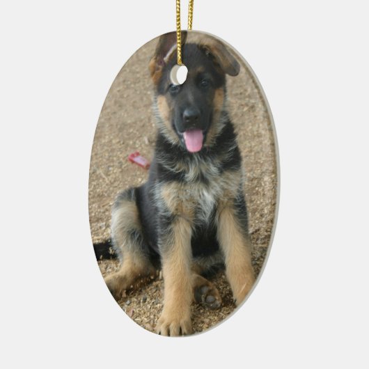German Shepherd Puppy Ornament (Links)