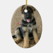 German Shepherd Puppy Ornament (Voorkant)