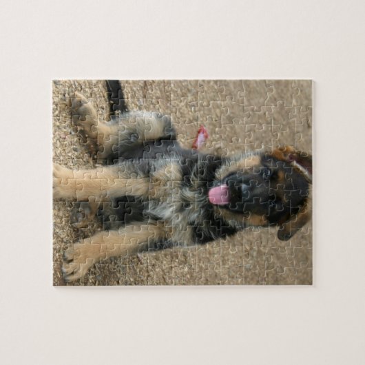 German Shepherd Puppy Puzzle Legpuzzel (Horizontaal)