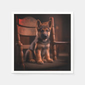 German Shepherd Puppy Servet (Voorkant)