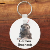 German Shepherd Puppy Sleutelhanger (Voorkant)