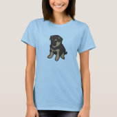 German Shepherd Puppy T-shirt (Voorkant)