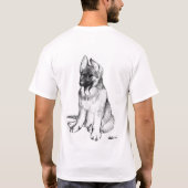 German Shepherd Puppy T-shirt (Achterkant)