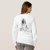 German Shepherd Puppy T-shirt (Achterkant volledig)
