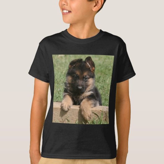German Shepherd Puppy T-shirt (Voorkant)