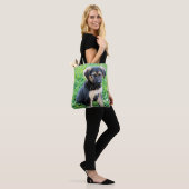 German Shepherd Puppy Tote Bag (Op model)