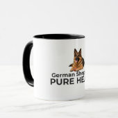 German Shepherd Pure Heart Mug – Loyal Dog Gift Mok (Voorkant links)