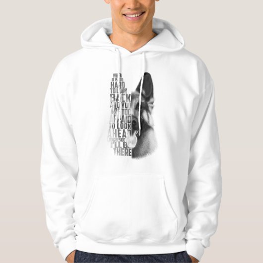 German Shepherd Quote, German Shepherd  Hoodie (Voorkant)
