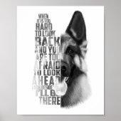 German Shepherd Quote, German Shepherd Poster (Voorkant)