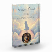 German Shepherd Rainbow Bridge Acrylic Photo Block Fotoblokken (Links)