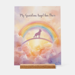 German Shepherd Rainbow Bridge Memorial Sign Acryl Bord
